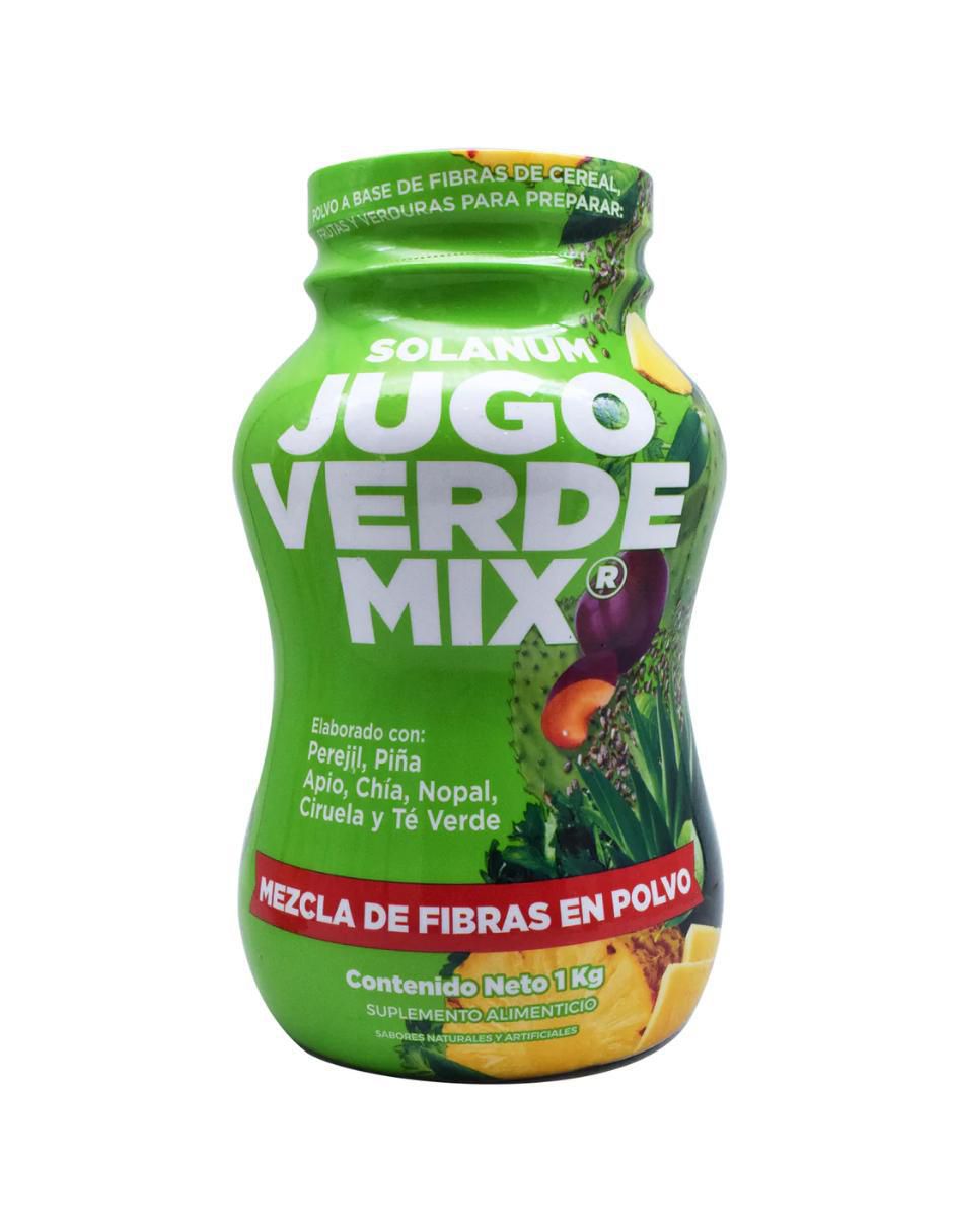 Jugo Verde Mix bote - Solanum con nopal, wereke, neem sabor jugo verde de 1 kg