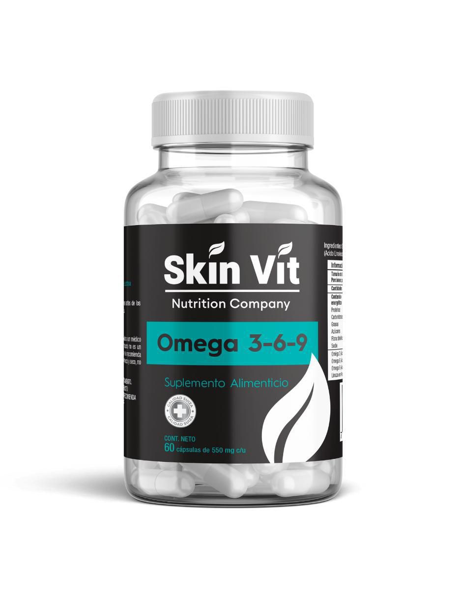 Omega 3 6 9 Súper Premium con omega 3, aceite de salmón, dha y epa de 60 cápsulas