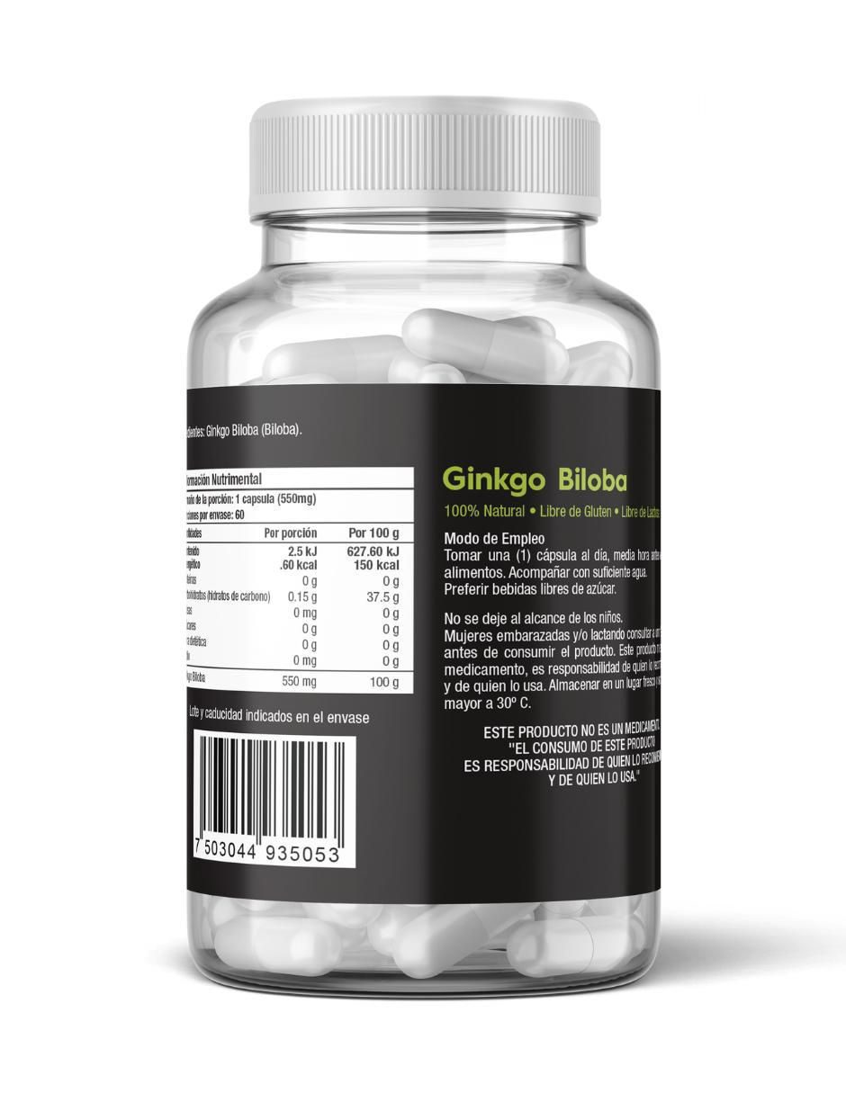 Ginkgo Biloba de 60 cápsulas 2