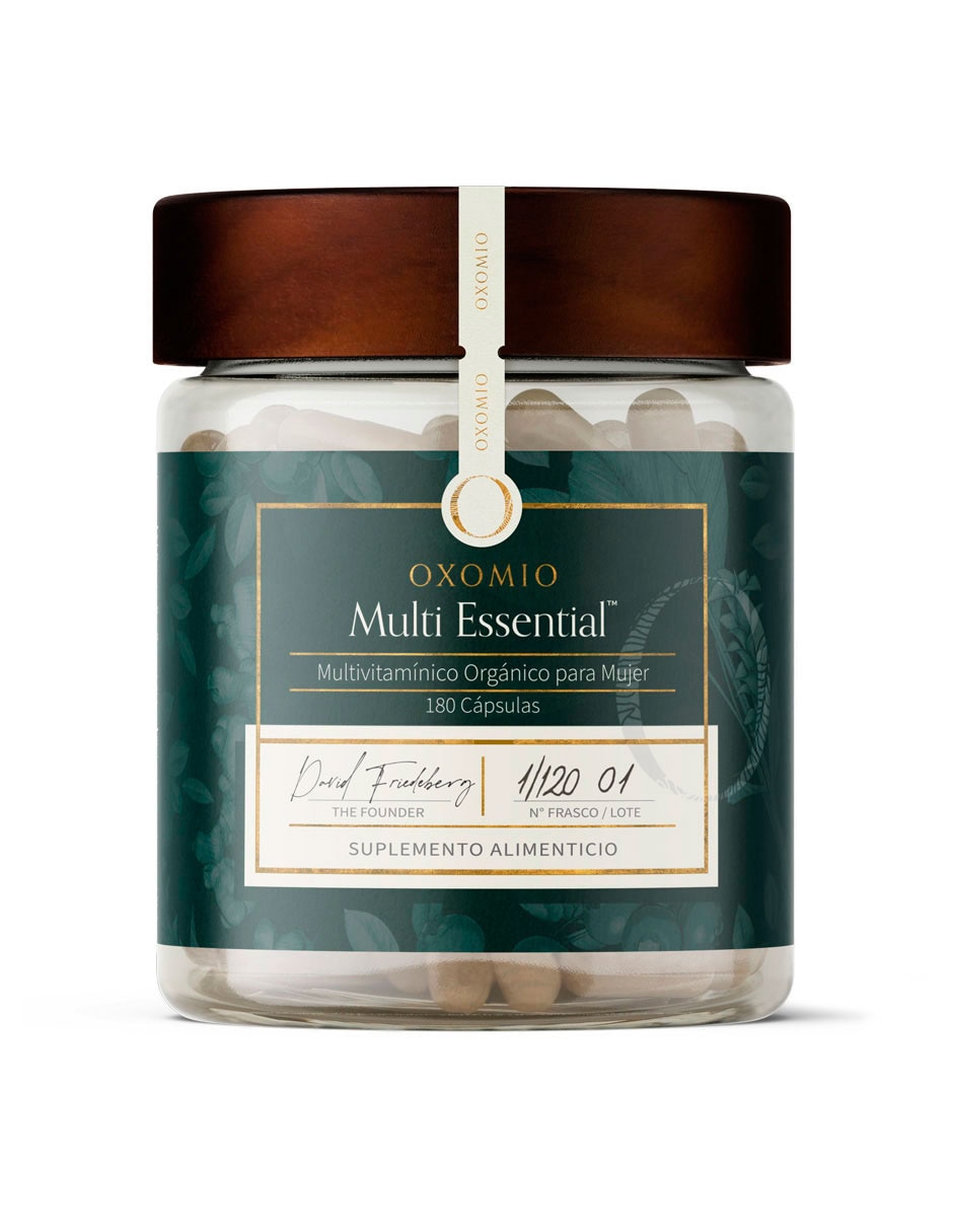 Multi Essential de Oxomio con multivitamínico, vitamina d 23 y minerales de 180 cápsulas