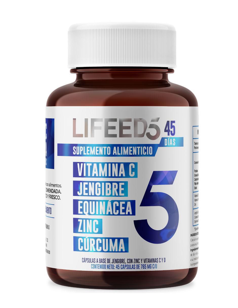 Glucosamina Condroitina Calcio Vitamina D Colágeno Lifeed5 con glucosamina,  condroitina y msm 120 cápsulas