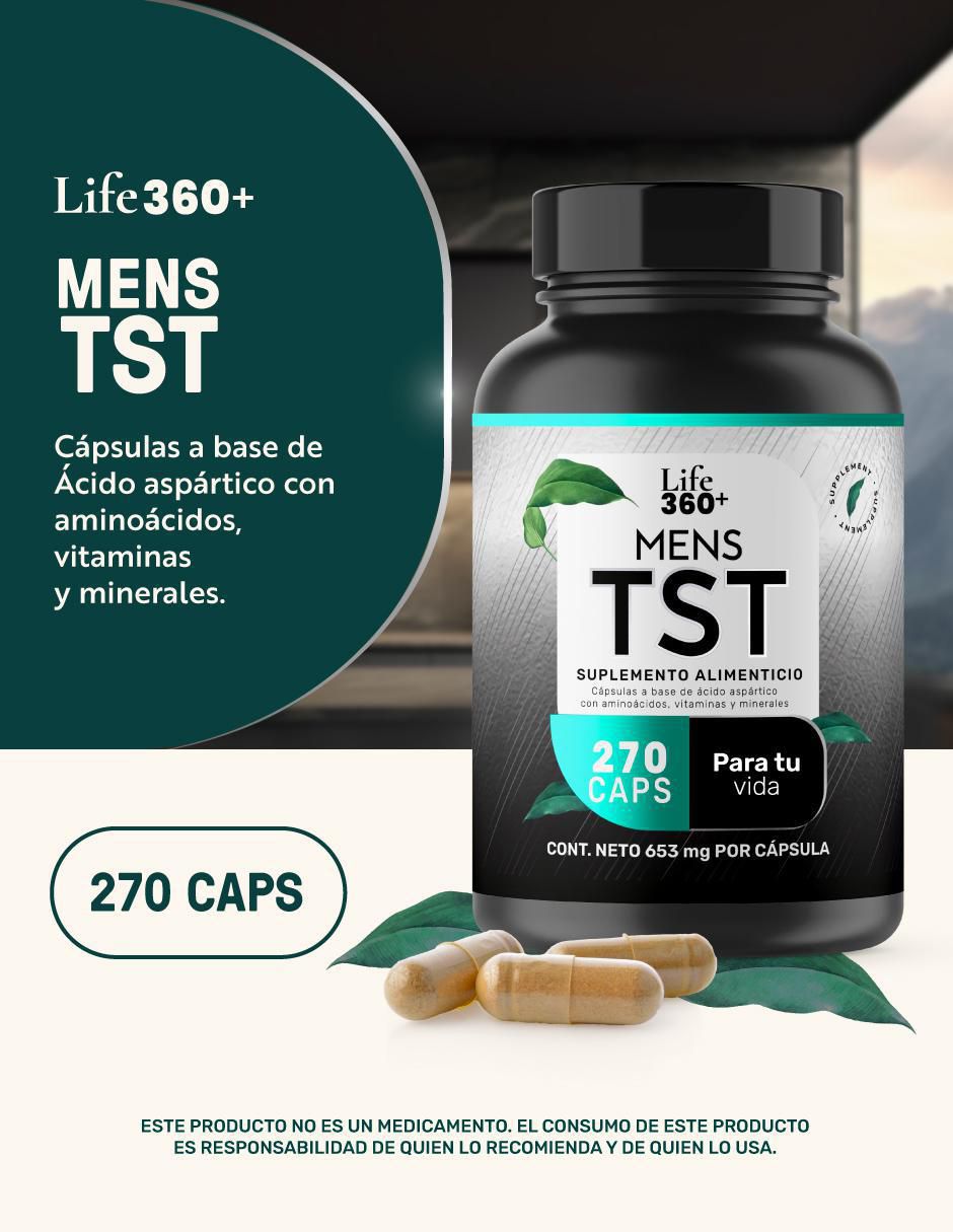 TST Elite: Suplemento masculino con Creatina monohidratada + Maca + Vitaminas y Minerales 4
