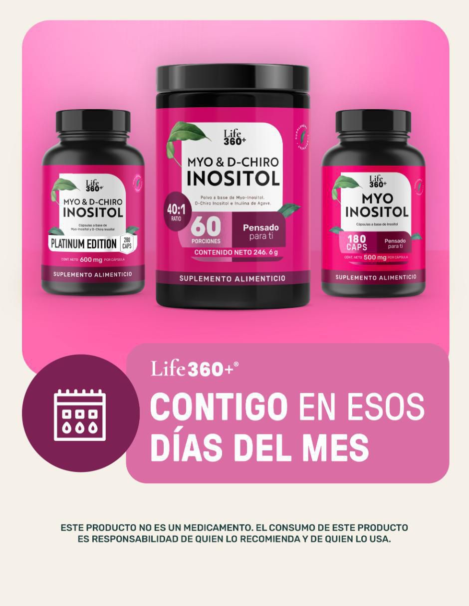 Myo & D-Chiro Inositol formula 40:1 Life360 Myo & D-Chiro Inositol de 280 caps 14