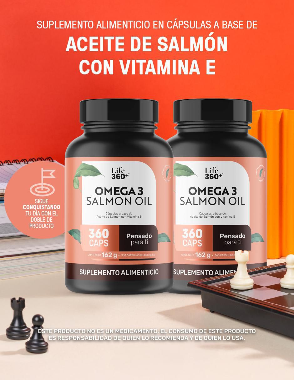 2 pack vitamina e + aceite de salmón (omega 3, dha y epa) con omega 3, dha, epa y vitamina e de 162 g 2