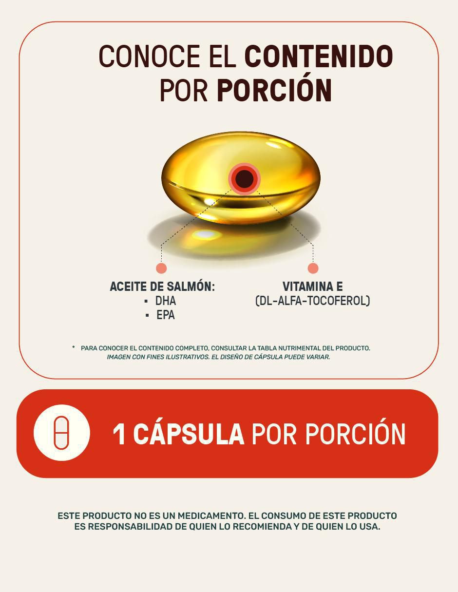 2 pack vitamina e + aceite de salmón (omega 3, dha y epa) con omega 3, dha, epa y vitamina e de 162 g 3