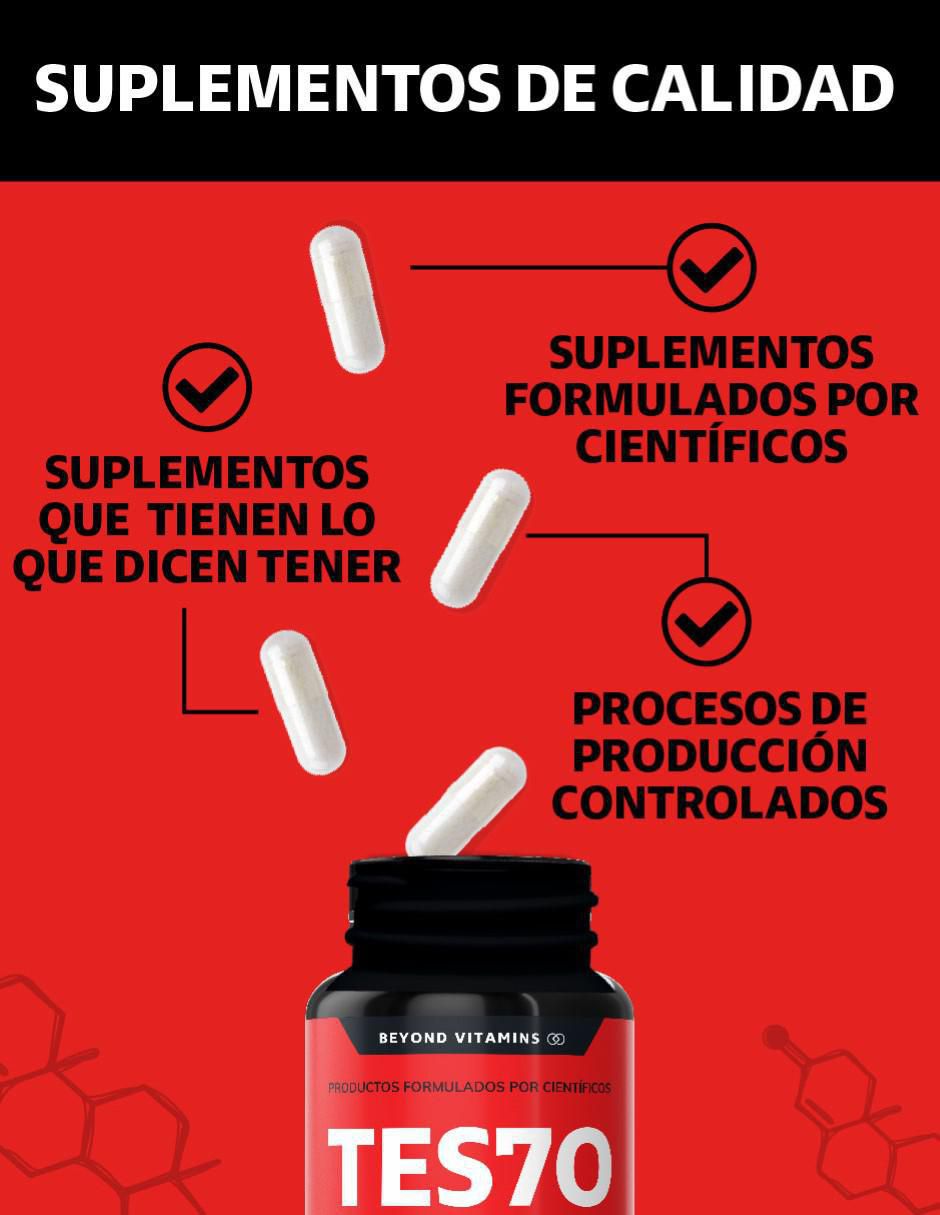 TESTO Premium Vegano con fenogreco, maca, l arginina, zinc, vitamina D3, ácido aspártico, l-citrulina y creatina monohidratada de 180 cápsulas 3