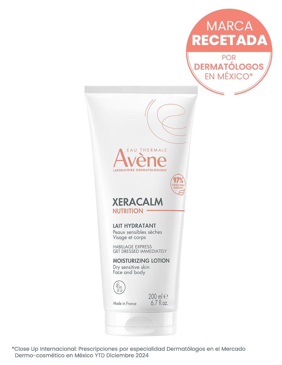 Leche corporal recomendada para calmar la piel día Avène Xeracalm para piel seca y sensible 3