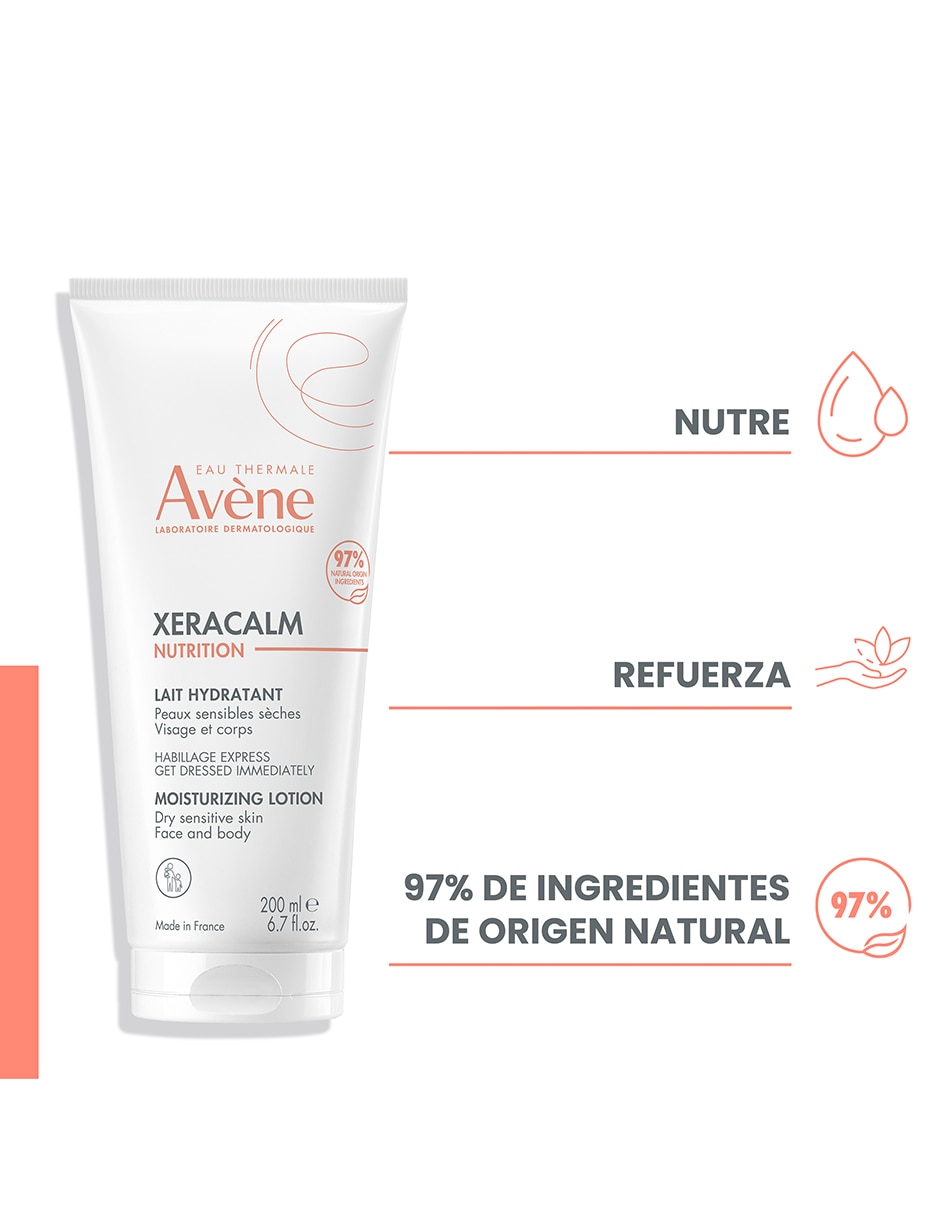 Leche corporal recomendada para calmar la piel día Avène Xeracalm para piel seca y sensible 4
