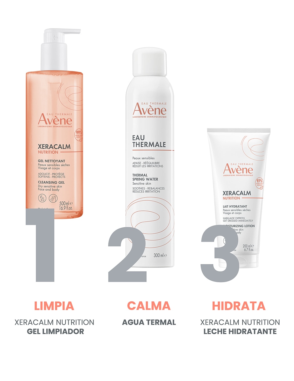 Leche corporal recomendada para calmar la piel día Avène Xeracalm para piel seca y sensible 7