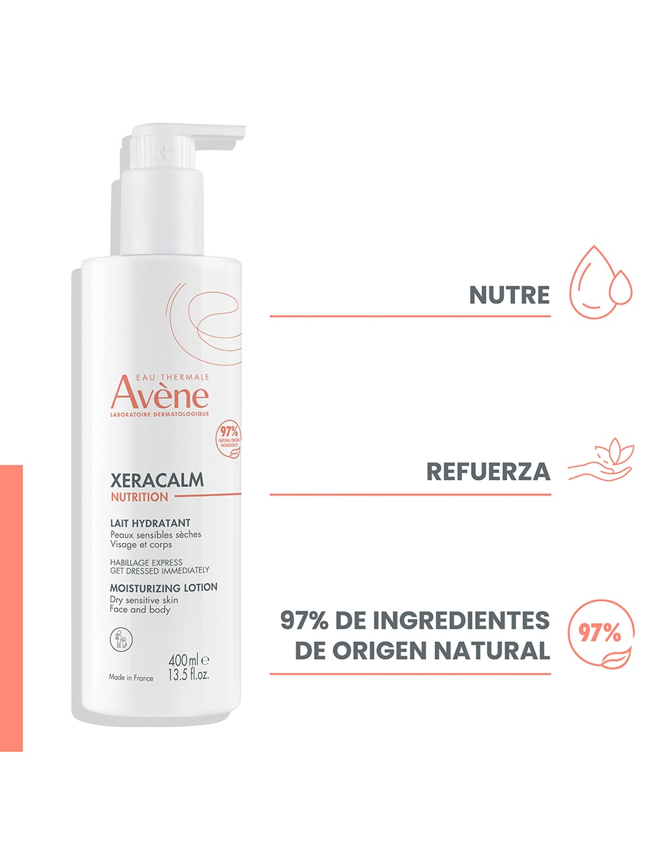 Leche corporal recomendada para calmar la piel de día Avène Xeracalm para piel seca y sensible 4