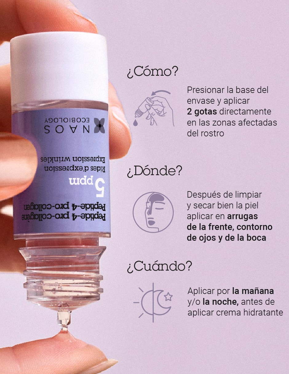 Sérum antiedad facial Peptido- 4 Procolágeno todo tipo piel 4