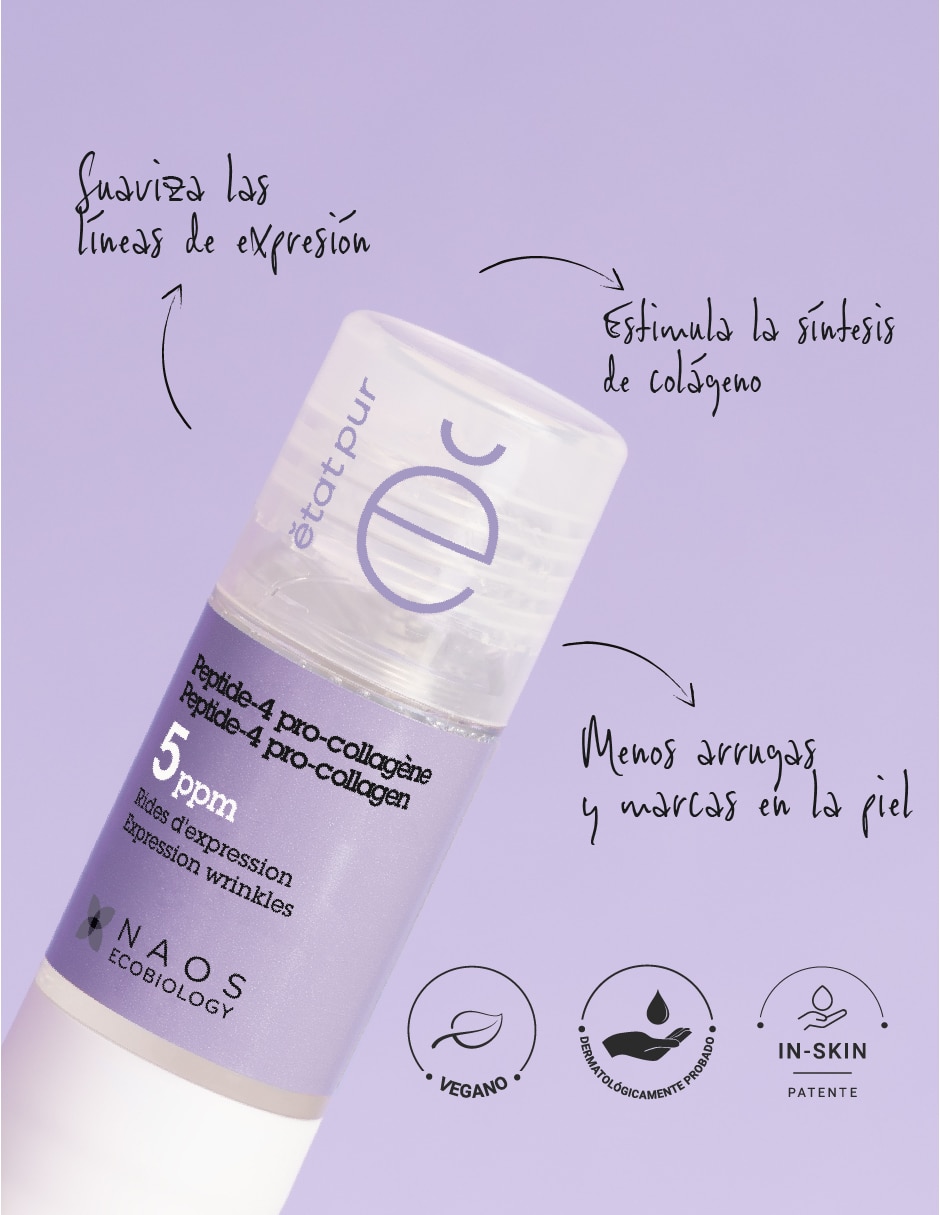 Sérum antiedad facial Peptido- 4 Procolágeno todo tipo piel 5