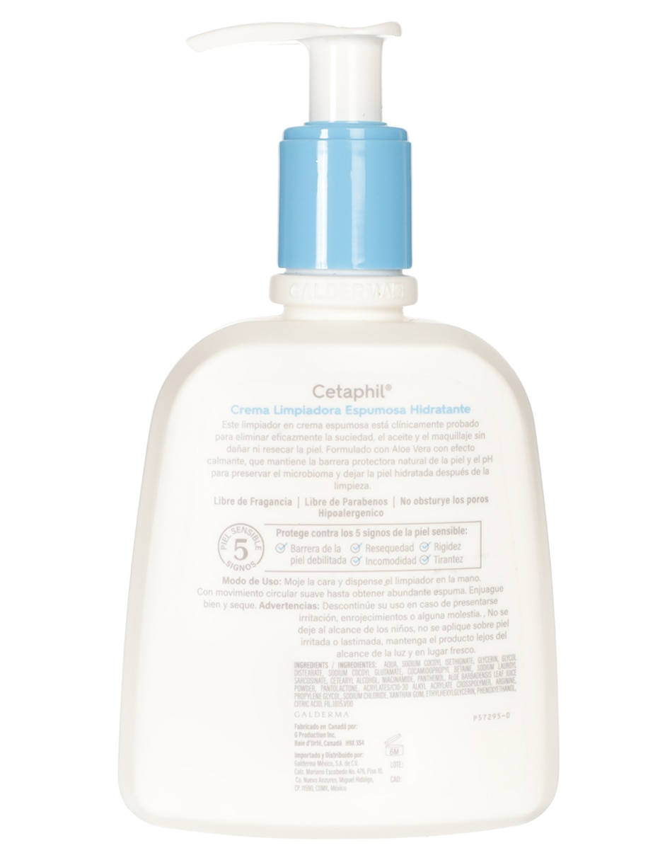 Crema facial recomendada para limpiar día y noche Espumosa para piel sensible 3