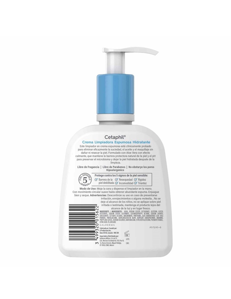 Crema para rostro y cuerpo recomendada para limpiar día y noche Cetaphil todo tipo piel 3