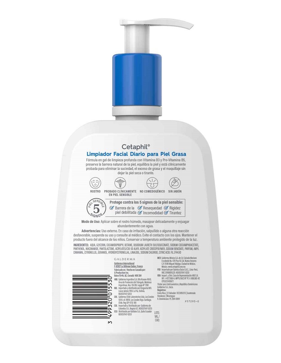 Gel para rostro Limpiador Cetaphil 4