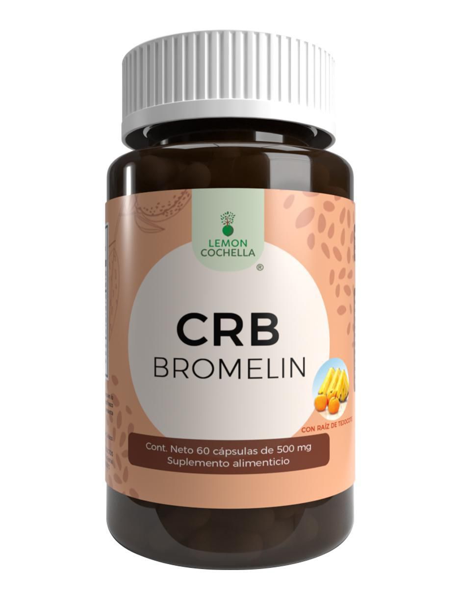 CRB Bromelin con raíz de tejocote Lemon Cochella de 60 cápsulas