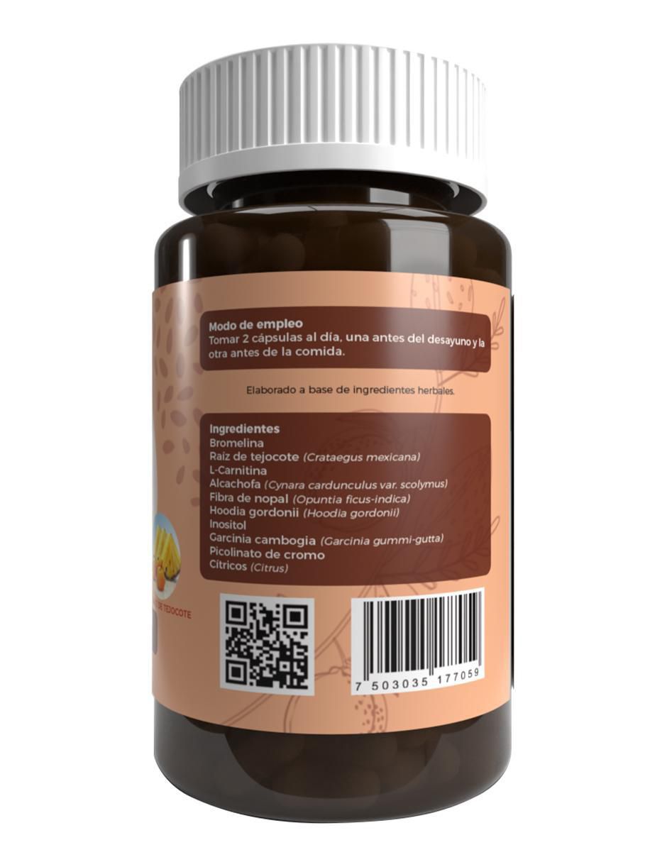 CRB Bromelin con raíz de tejocote Lemon Cochella de 60 cápsulas 2