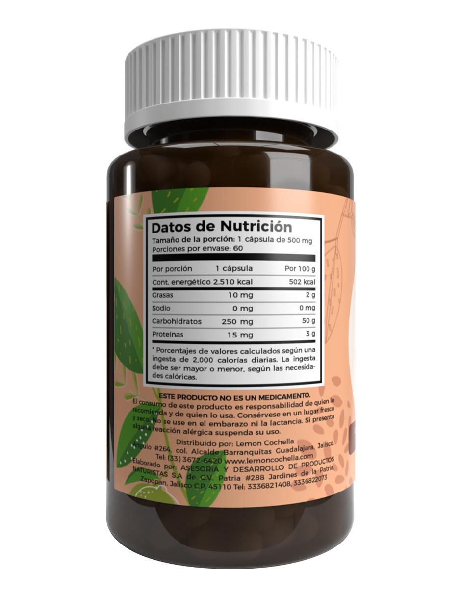 CRB Bromelin con raíz de tejocote Lemon Cochella de 60 cápsulas 3