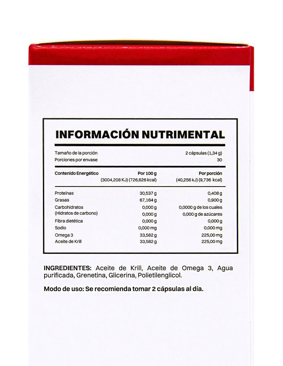 Smart Mega Neo Krill con aceite de krill de 60 cápsulas 2