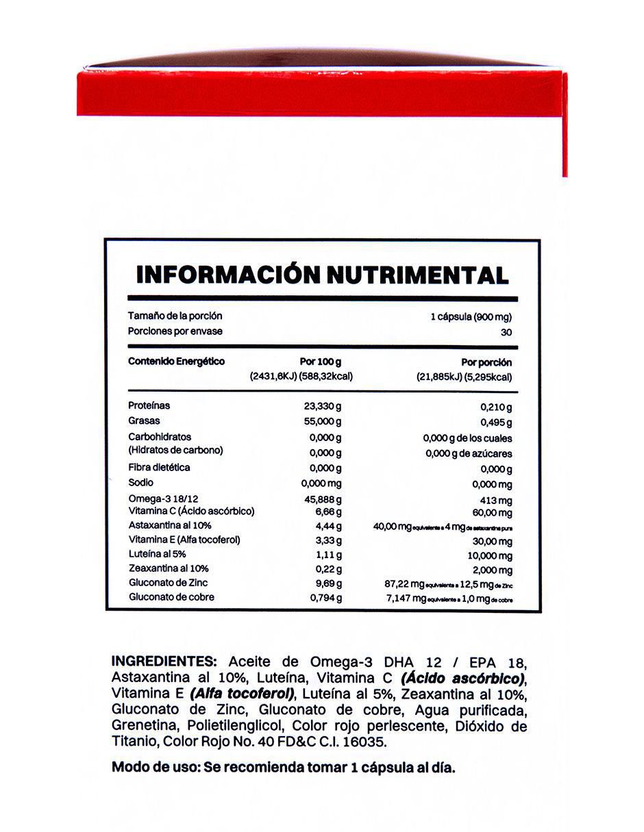 Smart Mega Omega 3 con omega 3, dha, epa y vitamina e de 30 cápsulas 2