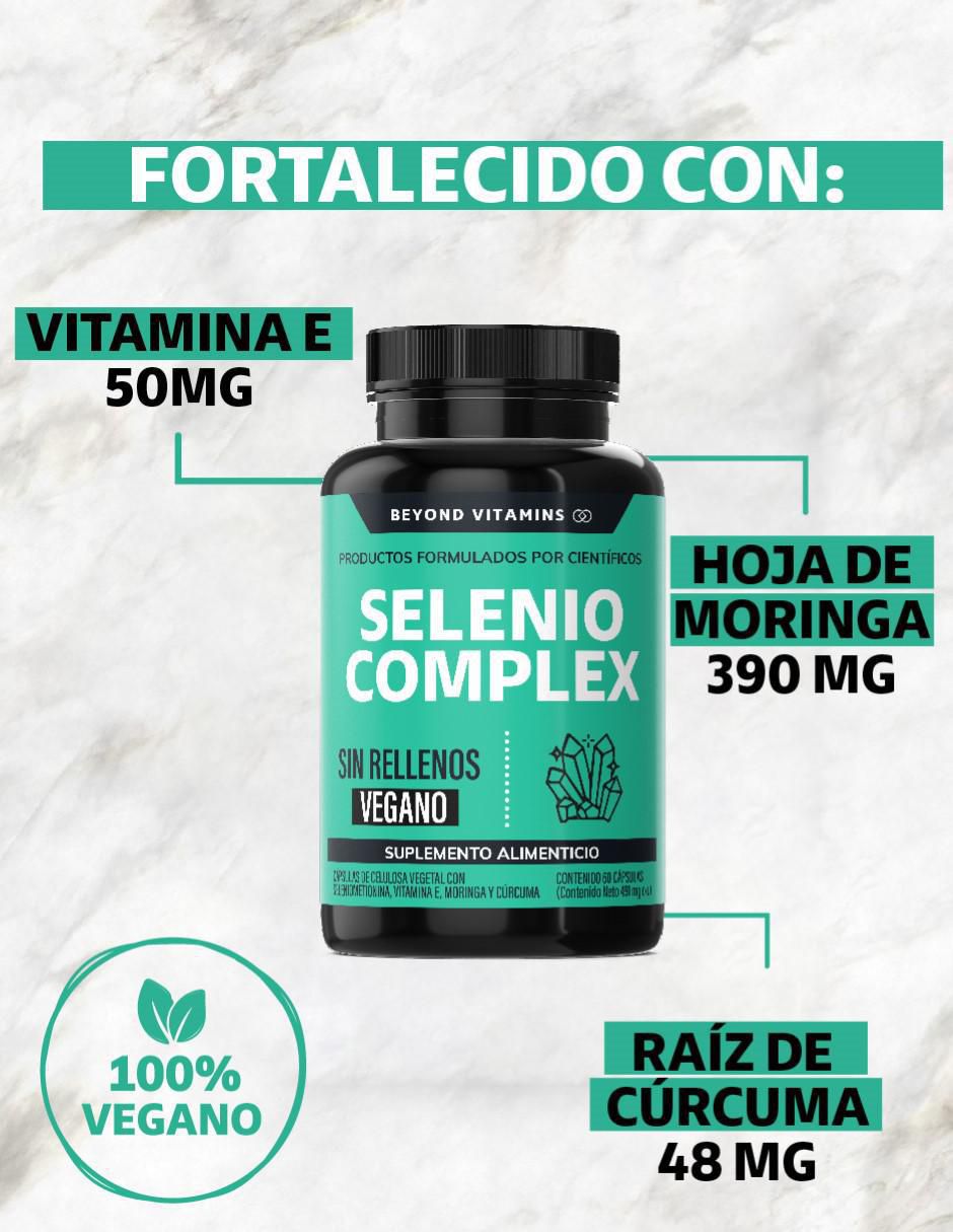 Selenio Complex Seleniometionina con selenio de 60 cápsulas 7