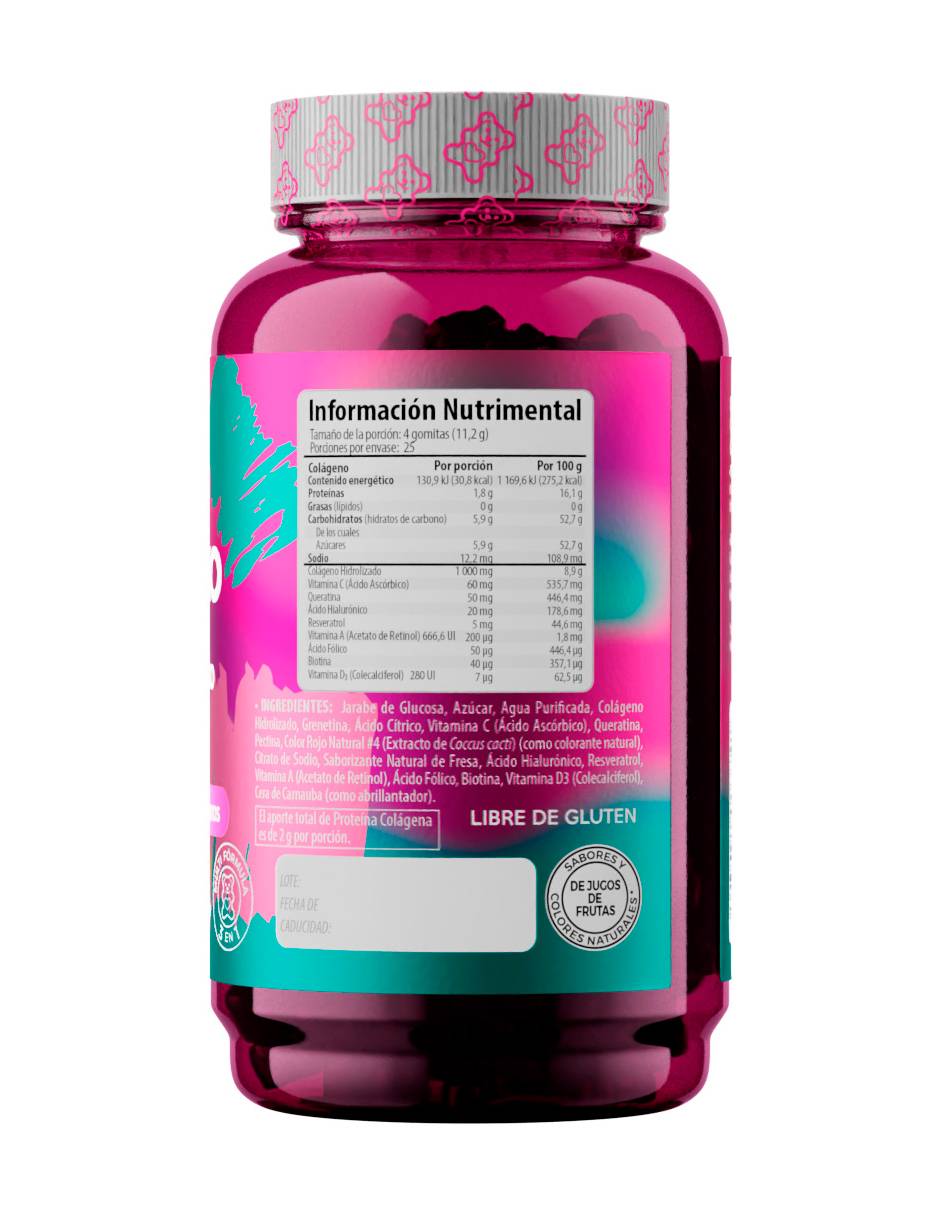 Multivitaminico colageno, biotina gomitas unisex 2