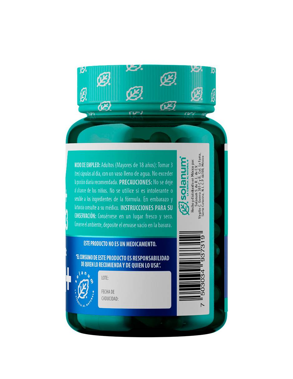 Suplemento alimenticio calcio + vitamina D3 cápsulas unisex 3