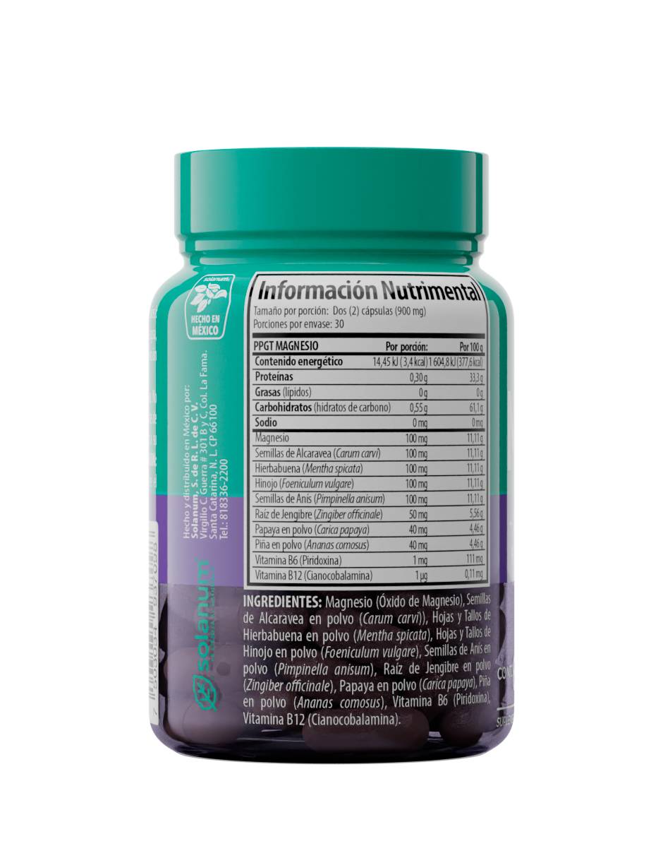 HB PPGT vitamina Solanum cápsulas 2