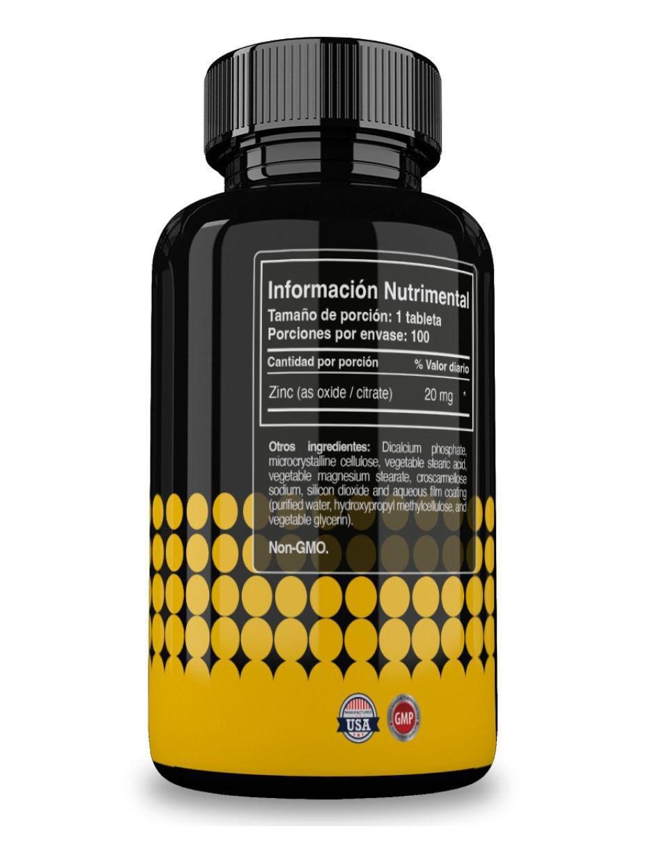 Zinc de 100 tabletas 2