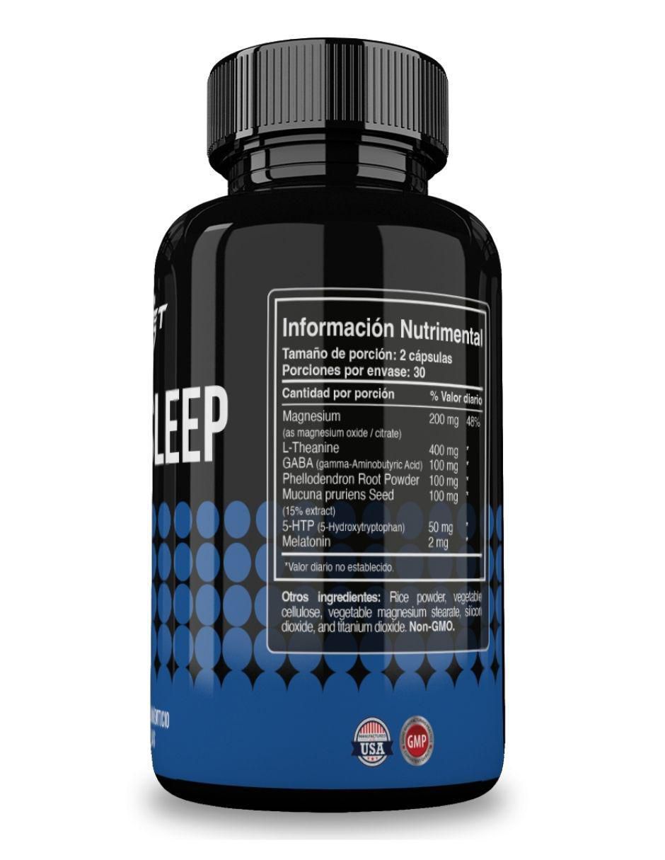 Deep Sleep insomnio con magnesio, teanina, gaba y 5-htp de 60 cápsulas 2