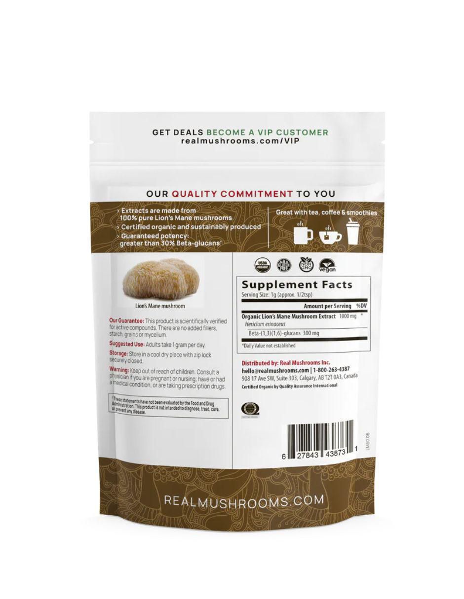 Lions Mane Cognition con hongo de melena de león sabor natural de 60 g