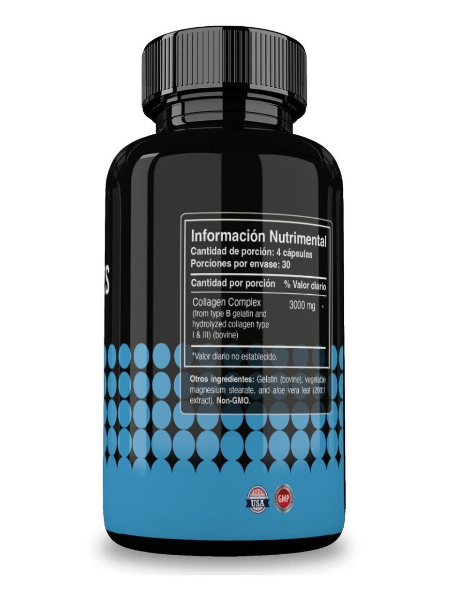 Collagen Peptides con péptidos de colágeno sabor natural de 120 cápsulas 2
