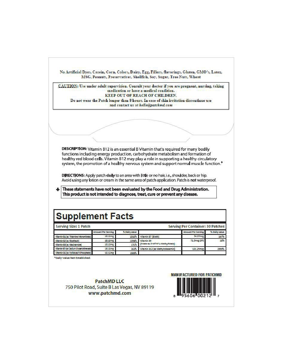 B12 Plus suplemento alimenticio parches 2