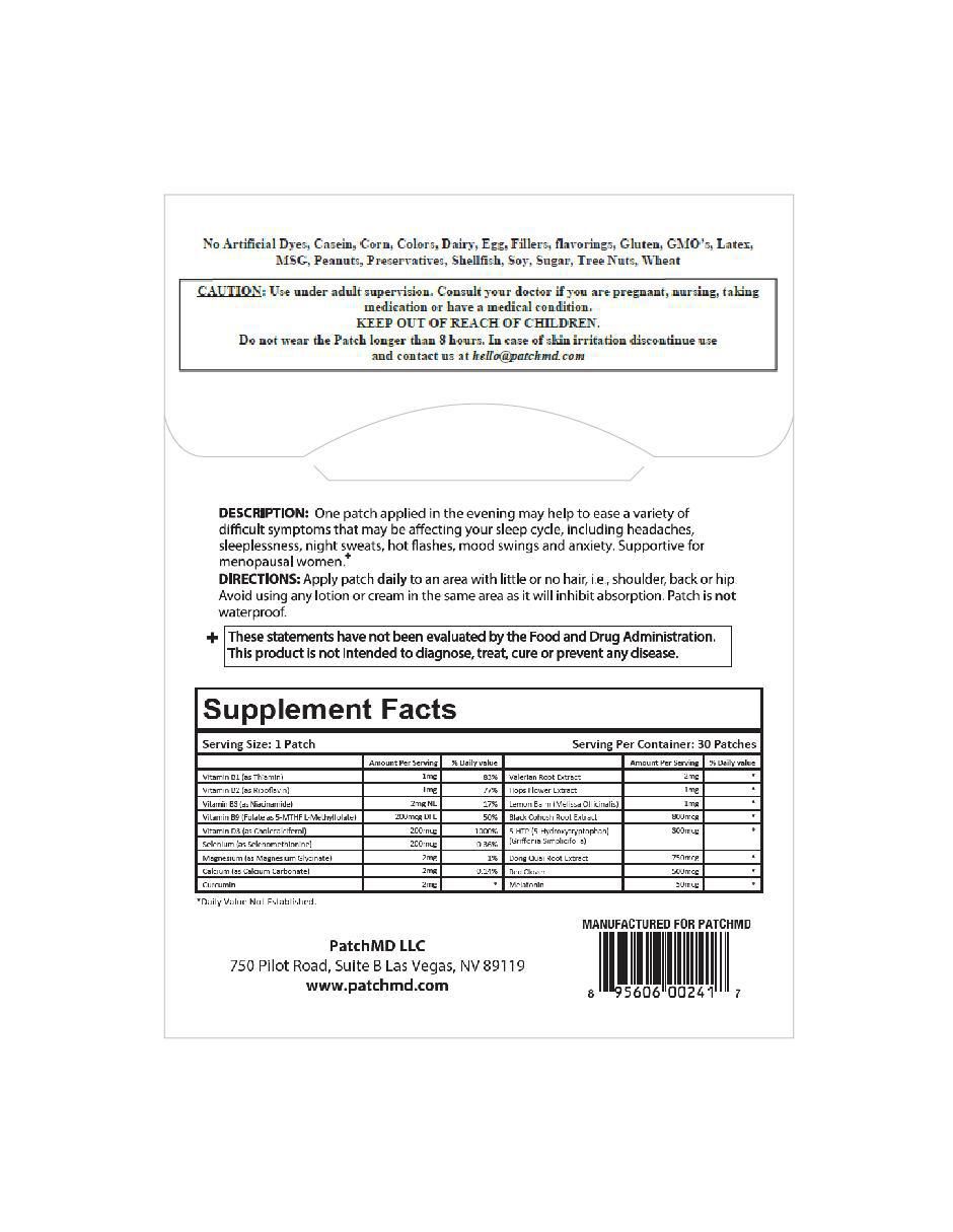 Menopause Night Relief vitamina parches 2