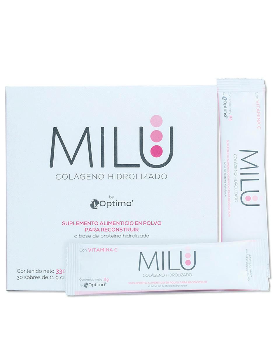Con Vitamina C Milu Colágeno Hidrolizado sabor original de 330 g