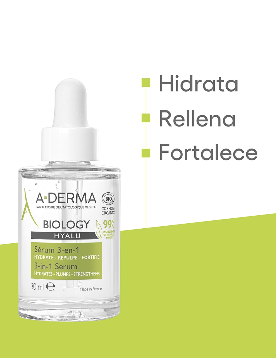 Sérum hidratante facial Biology Hyalu piel sensible 3