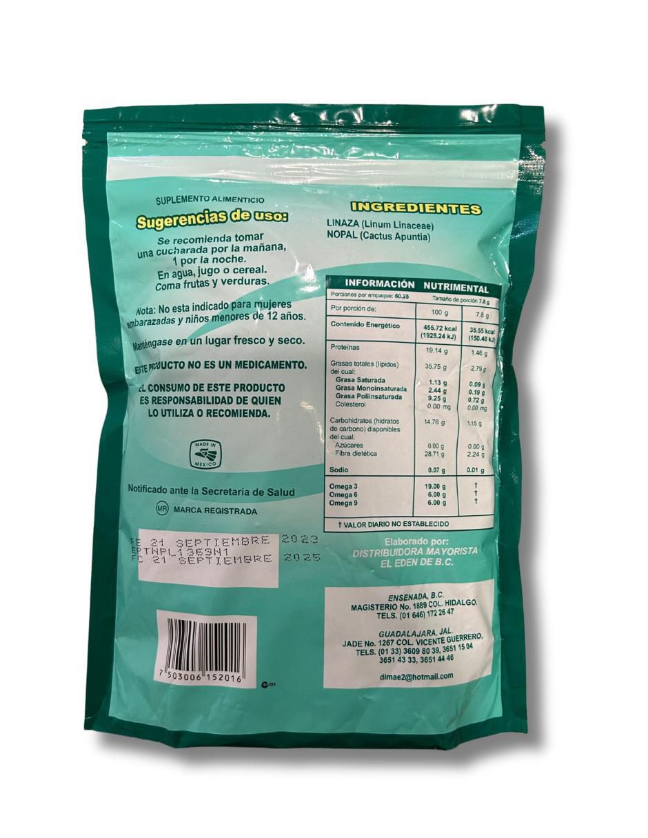 Plus con linaza Canadiense 470 g Nopalinaza con omega 3 sabor natural de 460 g 2