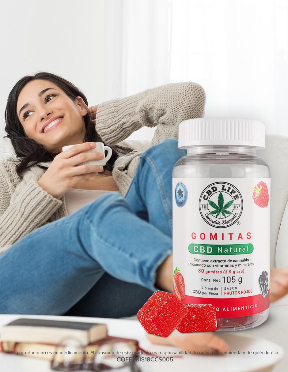 Gomitas - suplemento alimenticio Cbd Life sabor frutos rojos 2