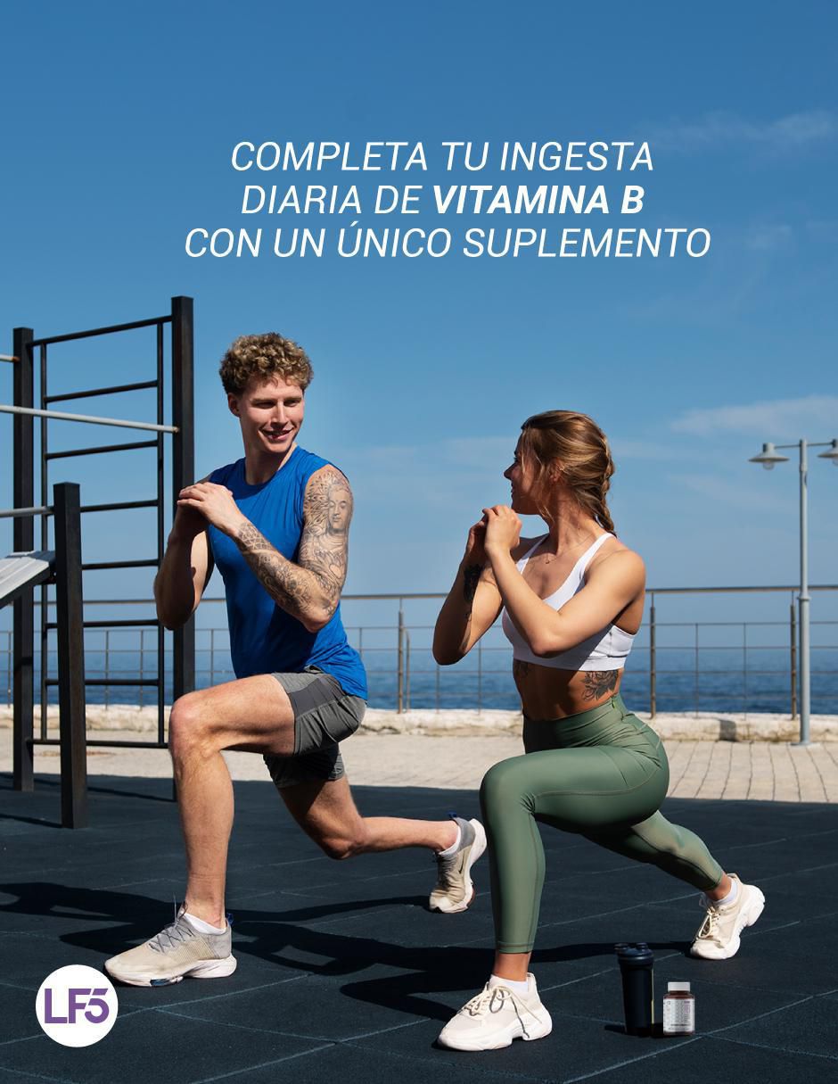 Complejo B + Calcio + Ácido Fólico 120 cápsulas Lifeed5 con vitamina b3 5