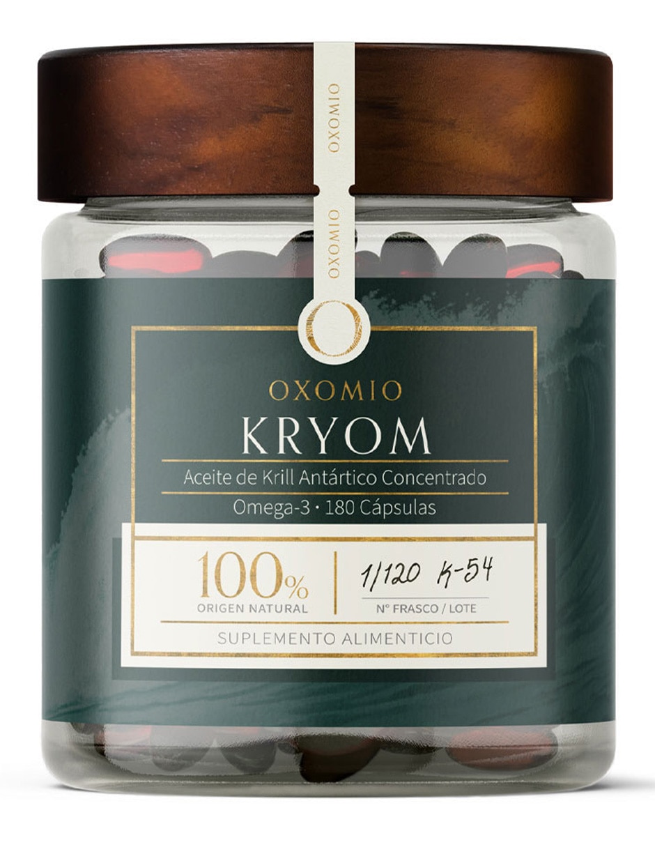 Kryom de - Heart Health Oxomio con aceite de krill de 180 cápsulas