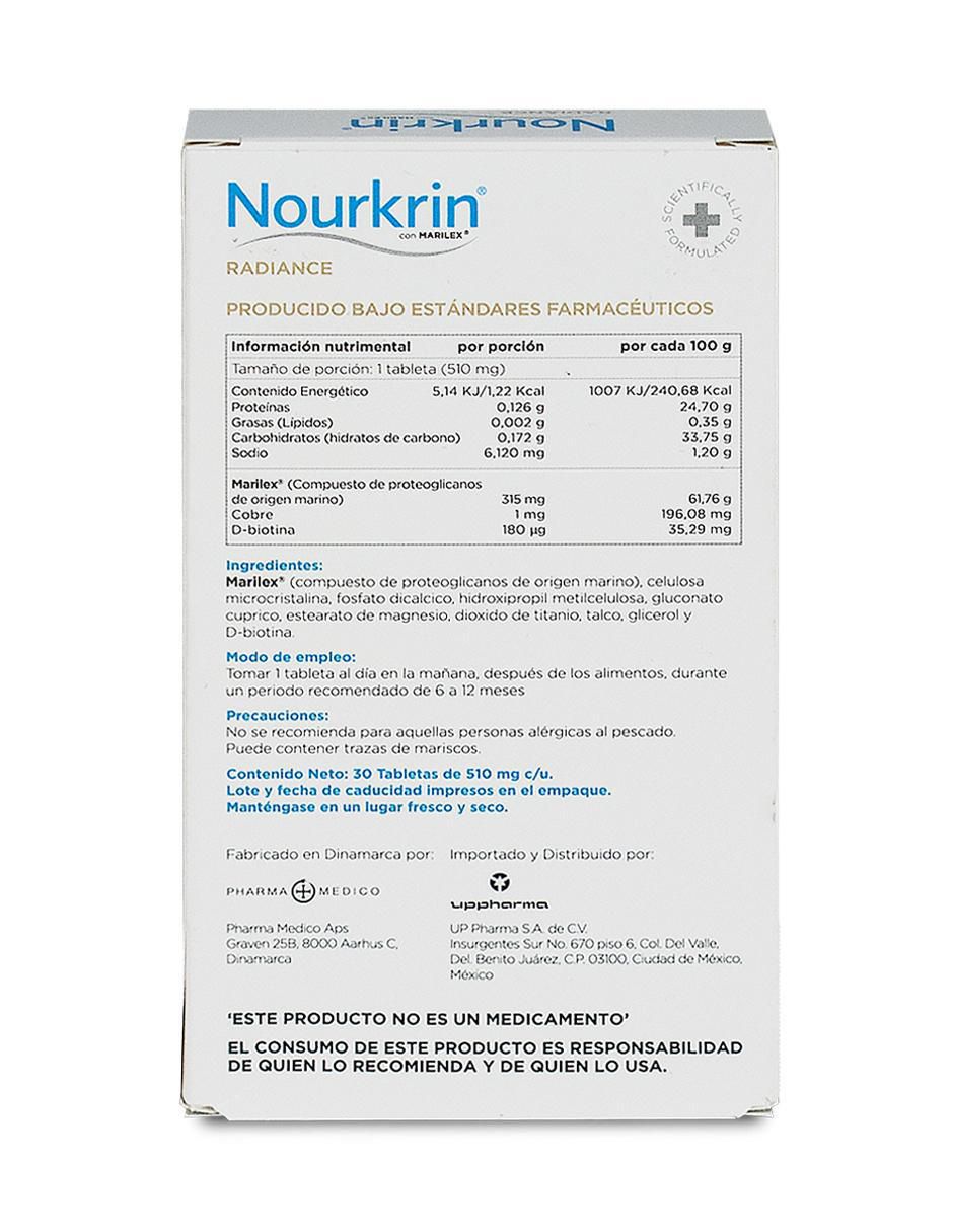 Suplemento alimenticio Radiance con marilex de 30 tabletas 2