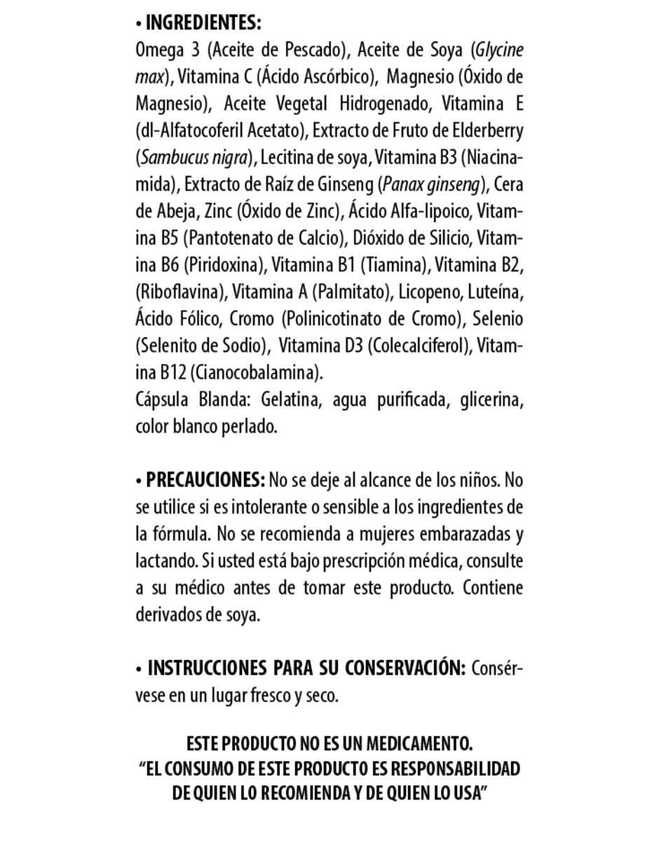 Platinum 50+ con omega 3 de 240 cápsulas 3