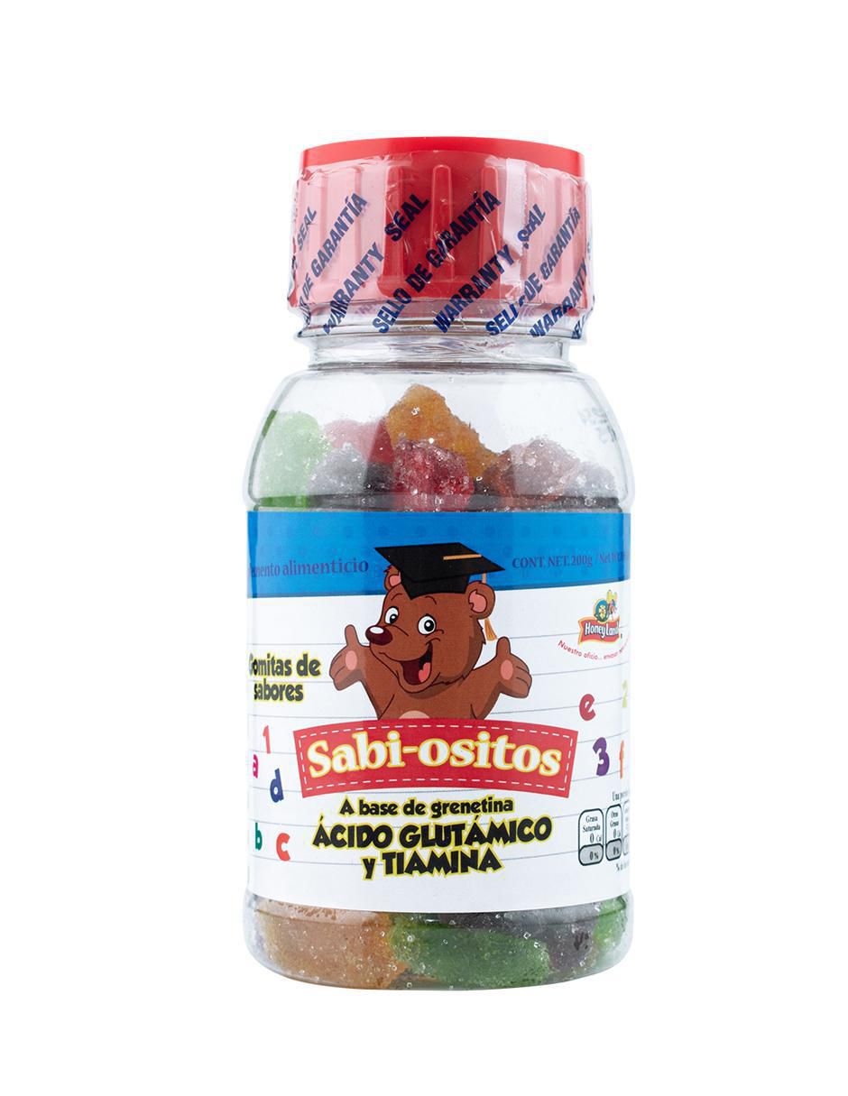 Sabi-Ositos con ácido glutámico + vitamina b1 sabor cítrico de 120 gomitas