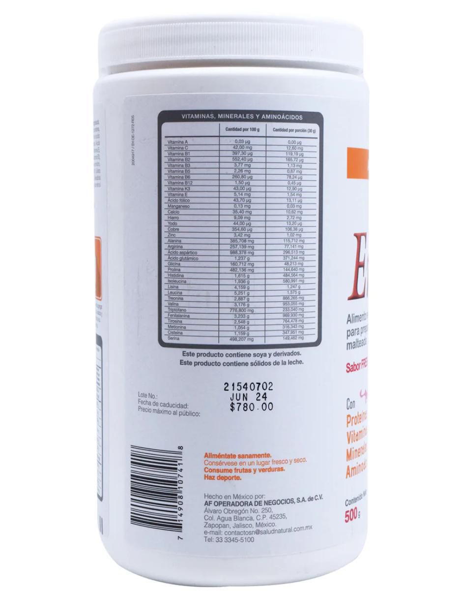 Enersoy con vitamina e y aminoácidos sabor fresa de 500 g 2