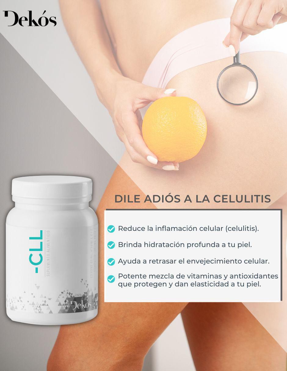 -CLL Suplemento Alimenticio con colágeno hidolizado, vitamina C sabor naranja de 300 g 2