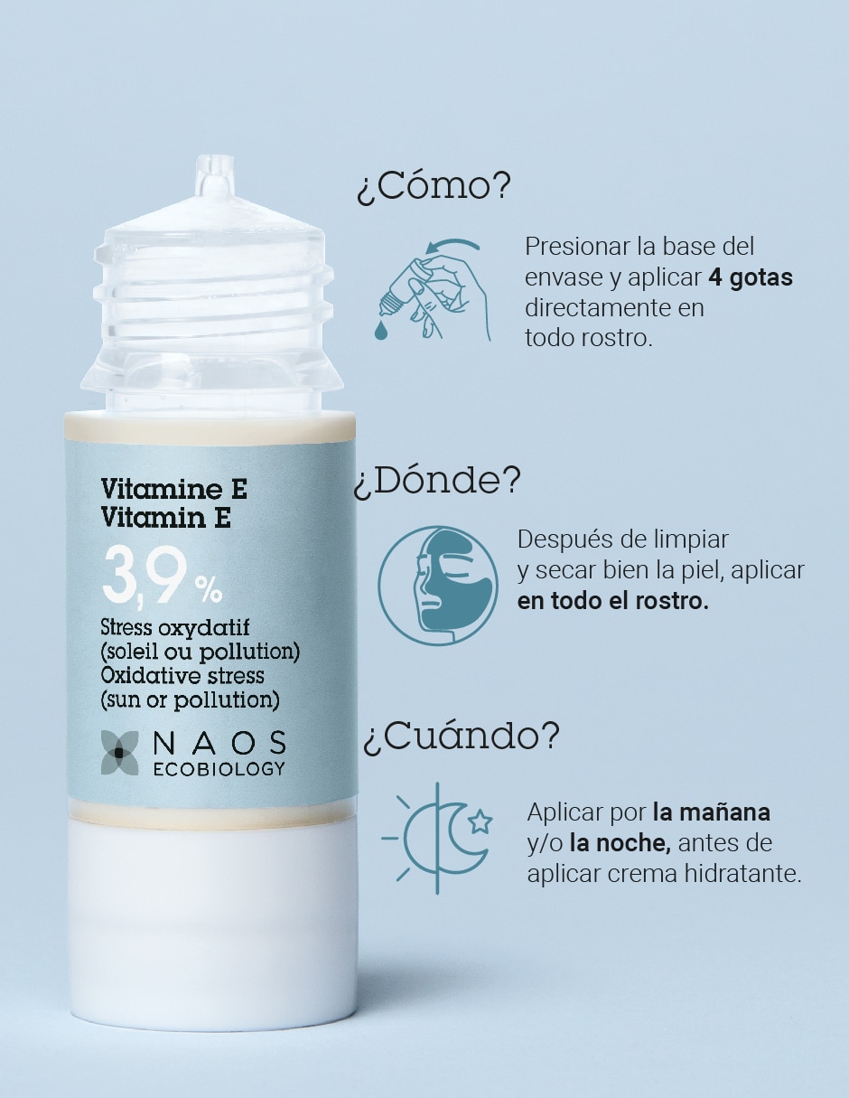 Sérum facial Vitamine E Activo Puro Etat Pur de piel normal 4