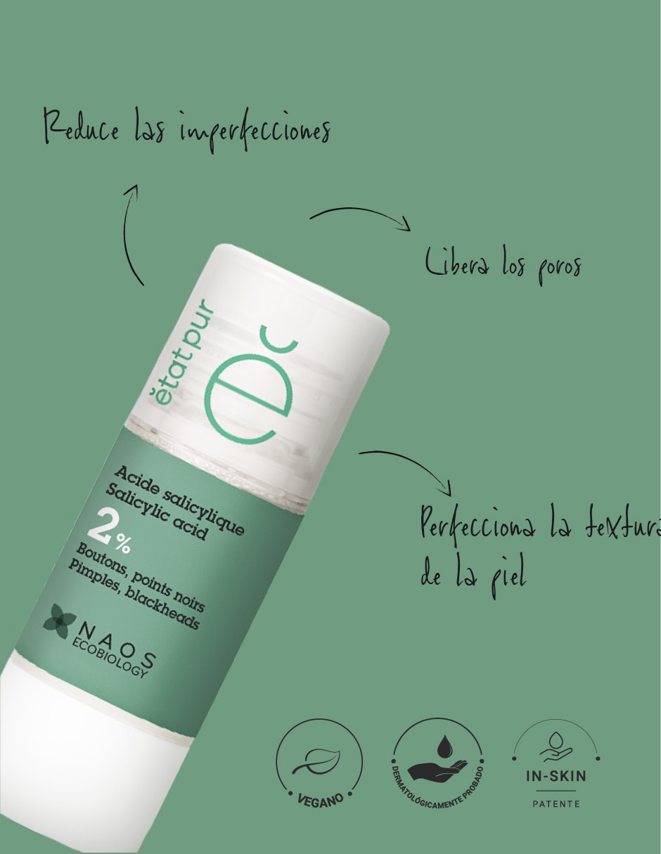 Sérum facial Ácido salicílico Activo Puro Etat Pur de piel mixta y grasa 5