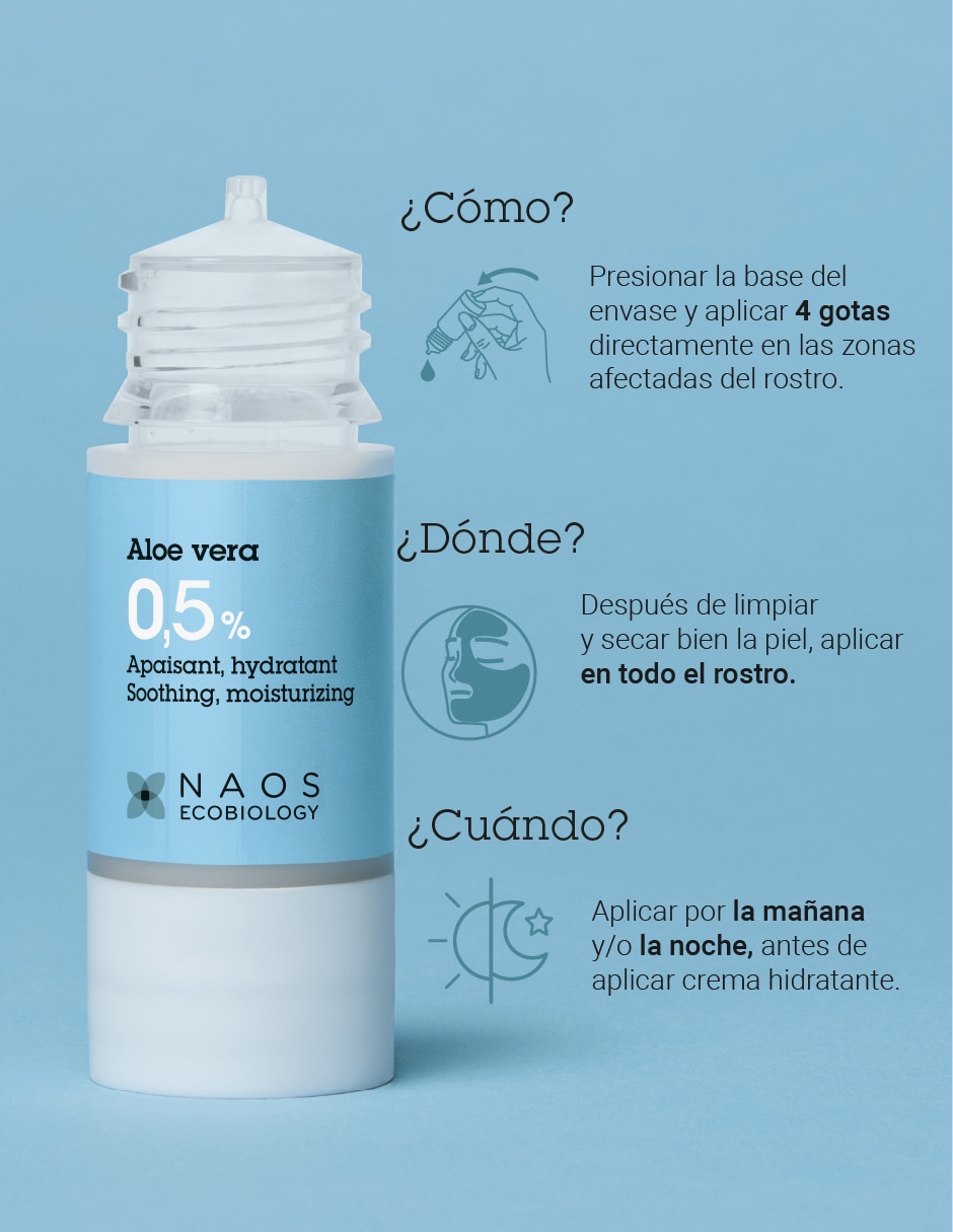 Sérum hidratante Aloe vera Activo Puro Etat Pur de piel normales y sensibles 4