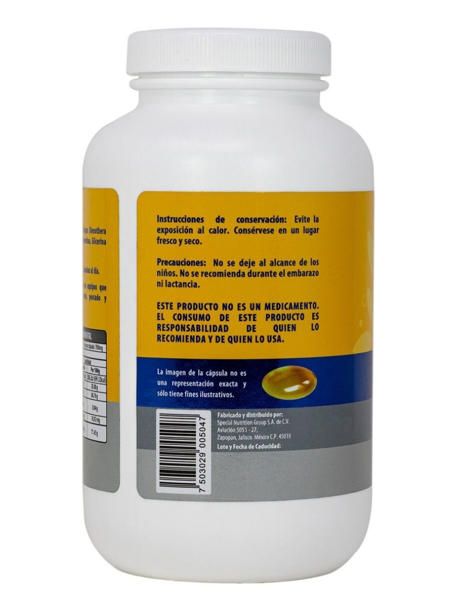 Aceite de Onagra de 200 cápsulas 3