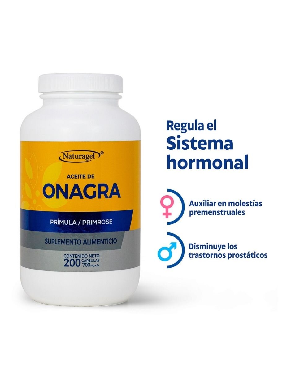 Aceite de Onagra de 200 cápsulas 4